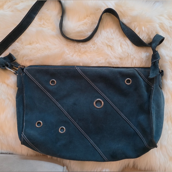 Mark Jacobs Large Teal suede Bag - Picture 2 of 4